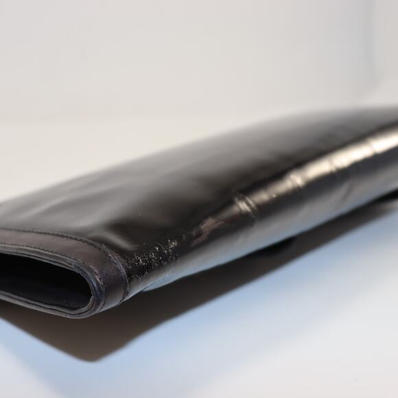 Vintage Gucci Black Patent Leather Clutch – Made in Italy – Fair Condition - Picture 6 of 6